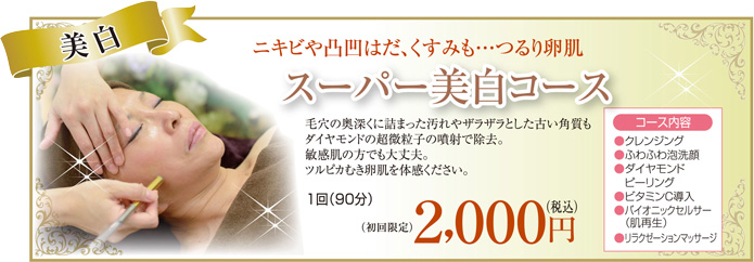 スーパー美白コース