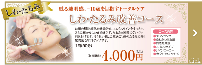 しわ・たるみ改善コース